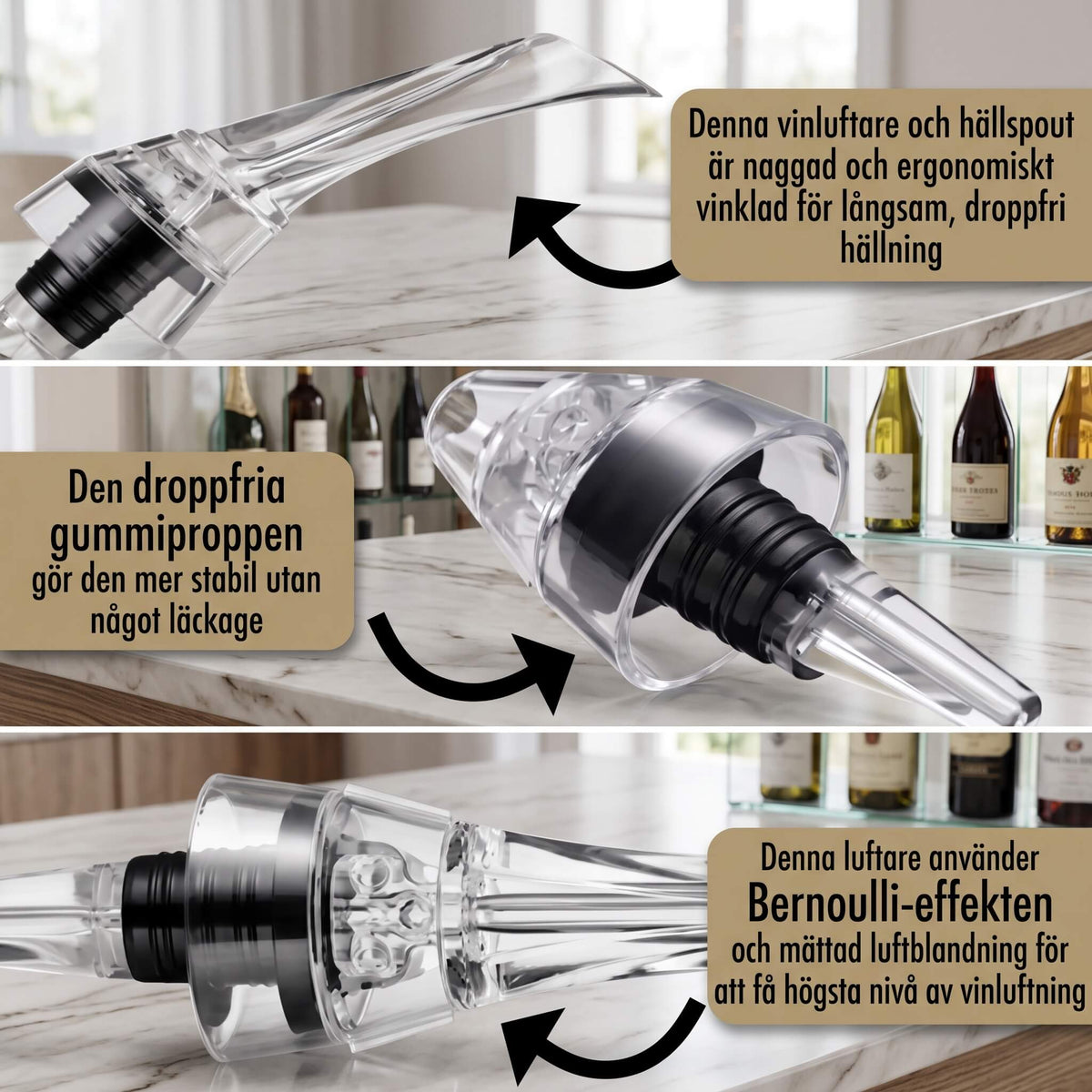 REBECCA – Wine Aerator and Decanter – Instant Decanter for Better Wine Flavour