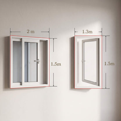 RUNE – Selbstklebendes Insektenschutznetz für Fenster 130x150 cm oder 150x200 cm – Transparent, zuschneidbar und einfach zu montieren