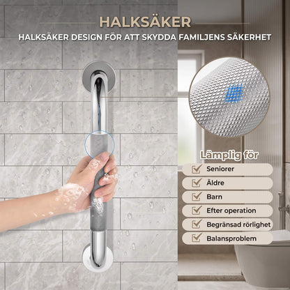 SafeGrip – Non-slip Stainless Steel Bathroom Handrail for Shower, Toilet & Bathtub (30/40/50 cm)