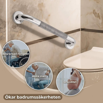 SafeGrip – Non-slip Stainless Steel Bathroom Handrail for Shower, Toilet & Bathtub (30/40/50 cm)