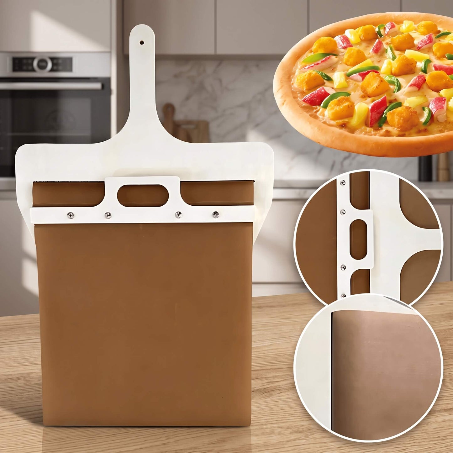 SlideBake – Holzpizzaschaufel mit Gleitfunktion und vielseitigen Einsatzmöglichkeiten in der Küche