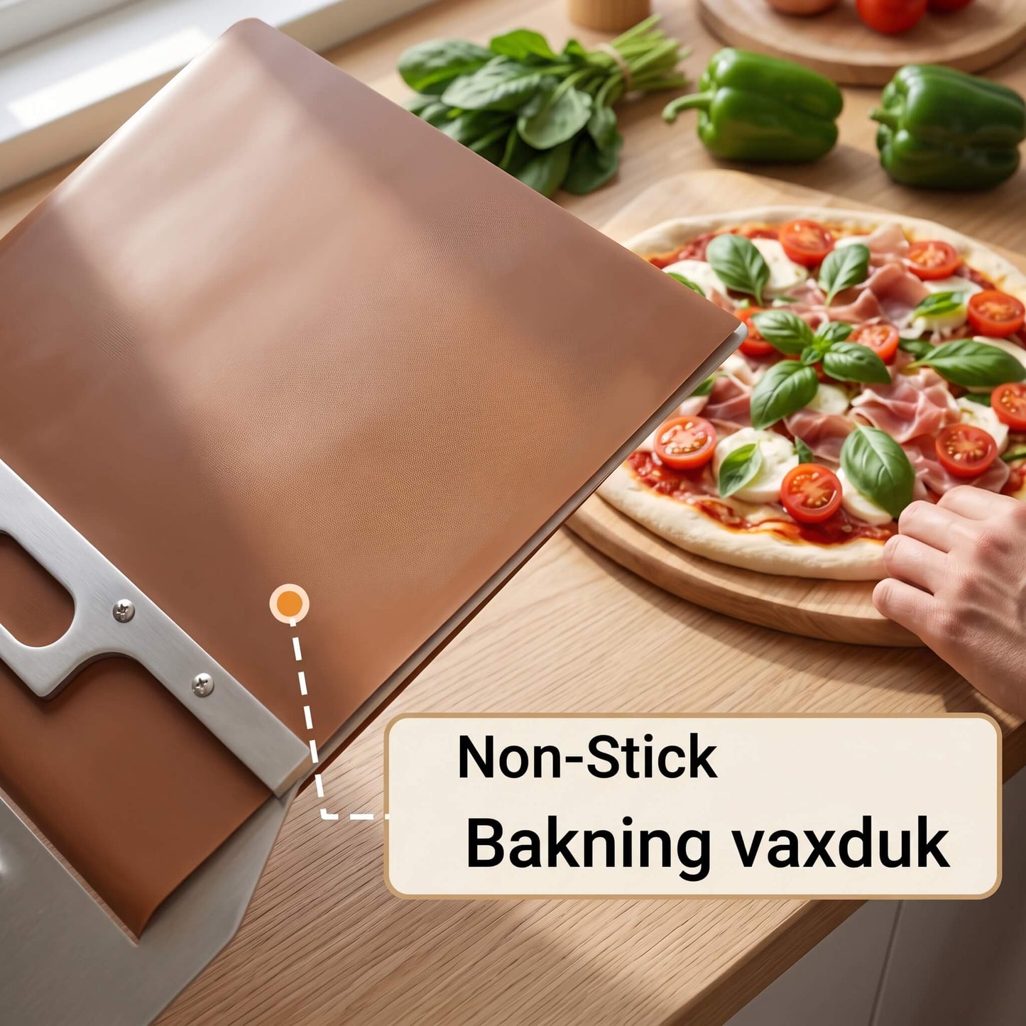 SlideBake – Holzpizzaschaufel mit Gleitfunktion und vielseitigen Einsatzmöglichkeiten in der Küche