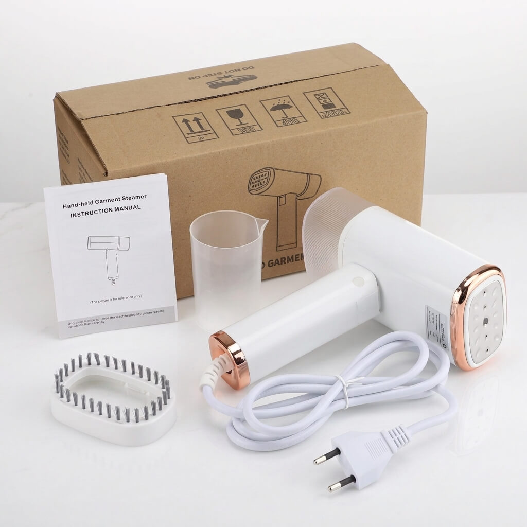 SteamFold – Tragbarer Handdampfreiniger und Reisebügeleisen mit klappbarem Design, 1000 W und schneller Aufheizung