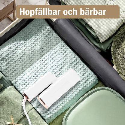 SteamFold – Tragbarer Handdampfreiniger und Reisebügeleisen mit klappbarem Design, 1000 W und schneller Aufheizung