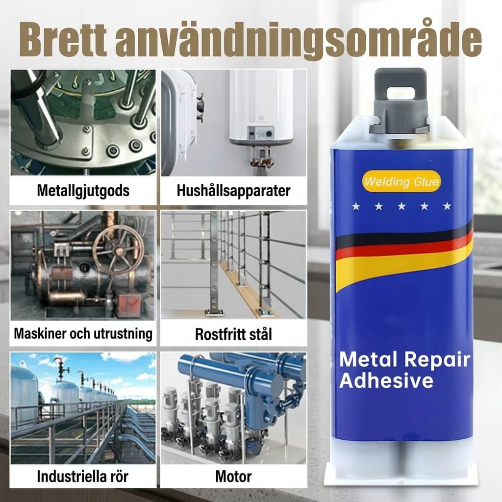 SteelBond – Hochfester wasserfester AB-Klebstoff für Metall, Kunststoff und Industriereparaturen