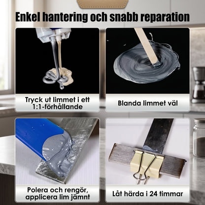 SteelBond – Hochfester wasserfester AB-Klebstoff für Metall, Kunststoff und Industriereparaturen