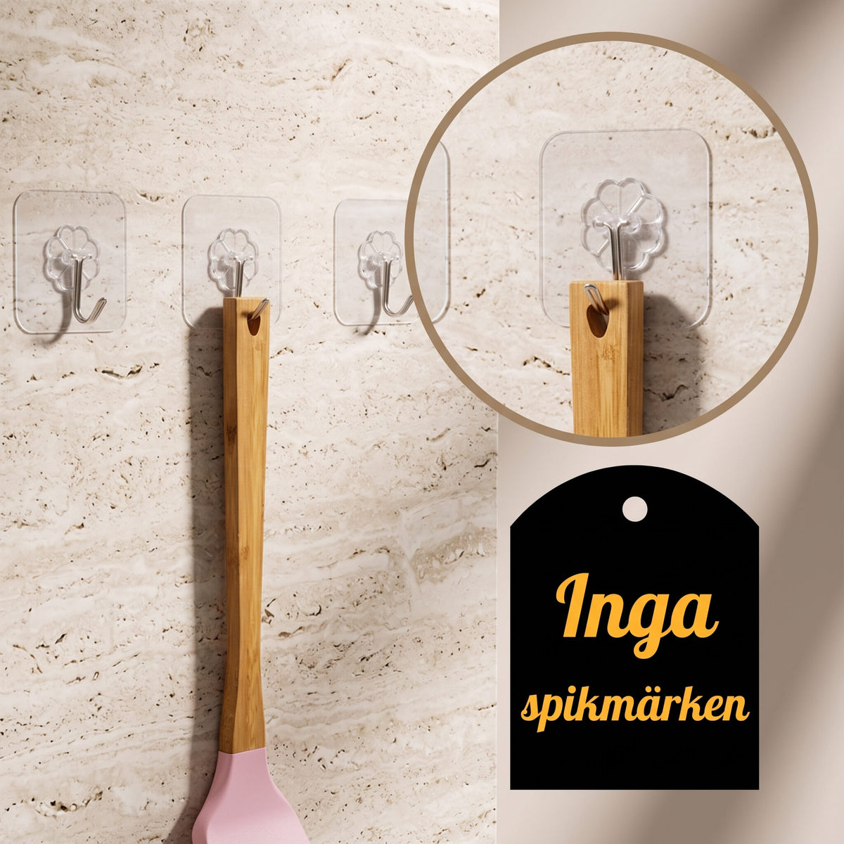 StickHook - Transparante Zelfklevende Muurhaken voor Keuken & Badkamer zonder Boren