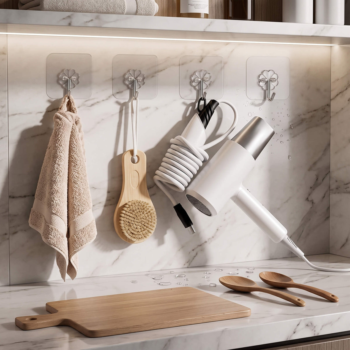 StickHook - Transparante Zelfklevende Muurhaken voor Keuken & Badkamer zonder Boren