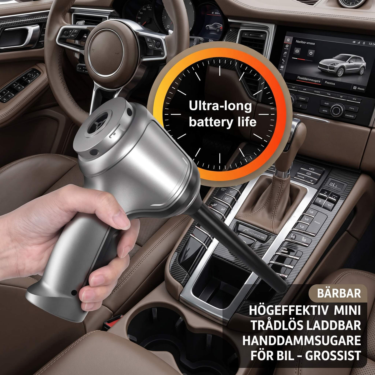 TOBIAS – Cordless Mini Vacuum Cleaner With 9000Pa Suction Power – Rechargeable Handheld Vacuum for Car and Home