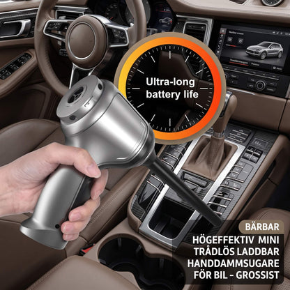 TOBIAS – Cordless Mini Vacuum Cleaner With 9000Pa Suction Power – Rechargeable Handheld Vacuum for Car and Home