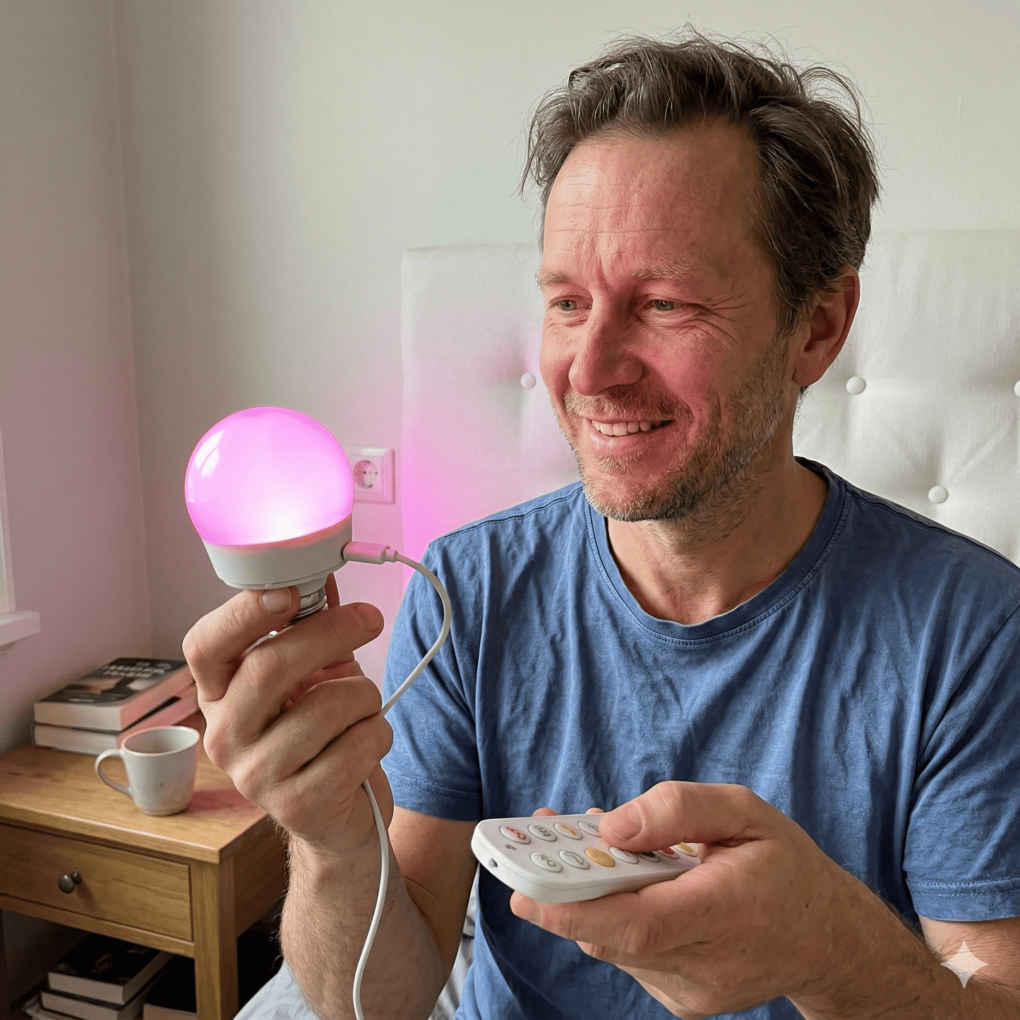 TOVE – Lampe LED rechargeable avec lumière RGB, télécommande, fixation magnétique, douille E27, minuterie et température de couleur réglable
