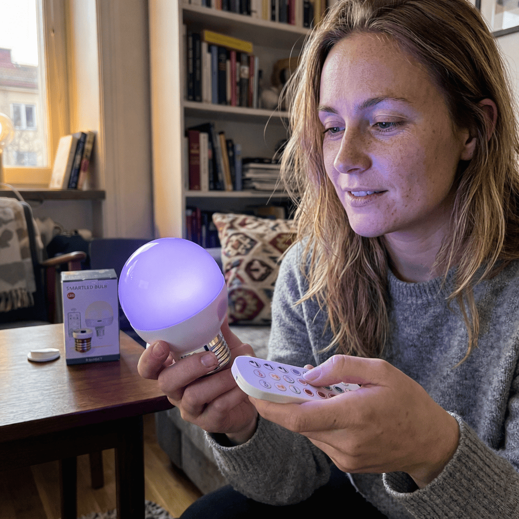 TOVE – Lampe LED rechargeable avec lumière RGB, télécommande, fixation magnétique, douille E27, minuterie et température de couleur réglable