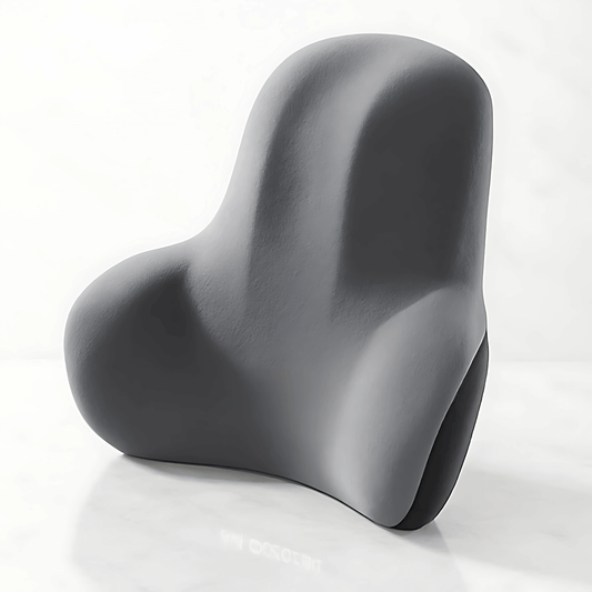 CushyRest - Ergonomisk Memory Foam Ryggkudde med Avtagbart Överdrag – För Kontor, Bil & Hem
