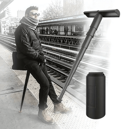 FlexSeat – Justerbar Hopfällbar Teleskopisk Pall för Utomhusbruk, Resor och Vardag