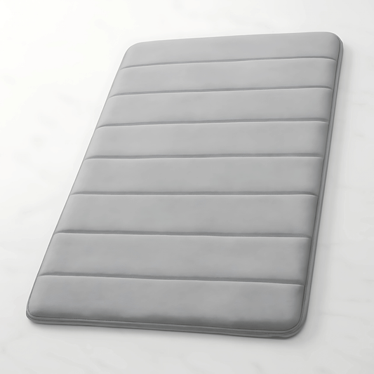 ComfortCush – Mjuk Badrumsmatta med Snabb Absorbering & Halkfri Botten i Memory-skum