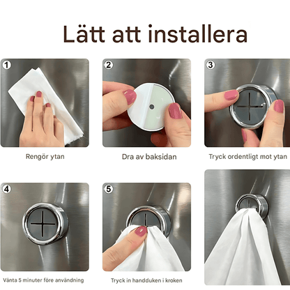 ClipHook - Itseliimautuva pyyhepidike keittiöön & kylpyhuoneeseen (4-pack)