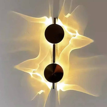 VALI – Applique murale LED moderne en acier inoxydable avec jeu de lumière sculptural pour chambre à coucher, hall d'entrée et salon