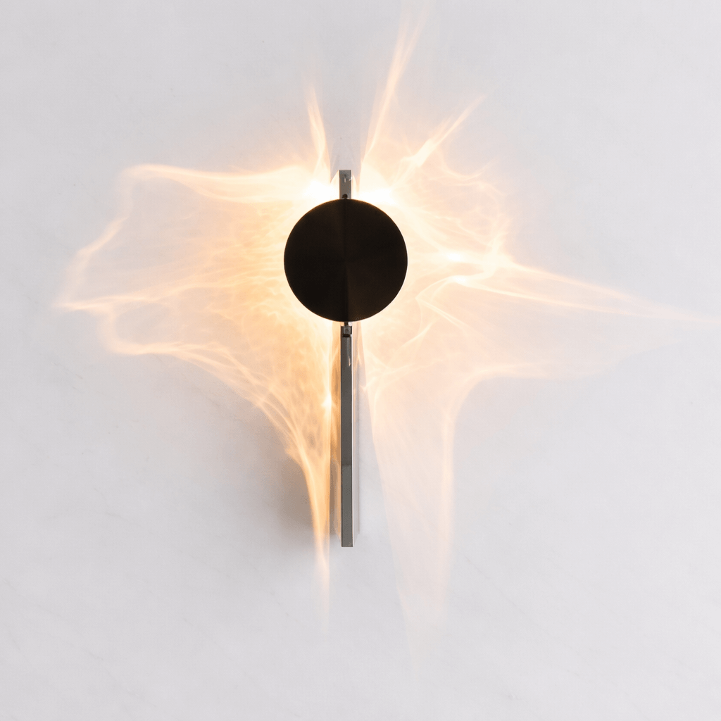 VALI – Applique murale LED moderne en acier inoxydable avec jeu de lumière sculptural pour chambre à coucher, hall d'entrée et salon
