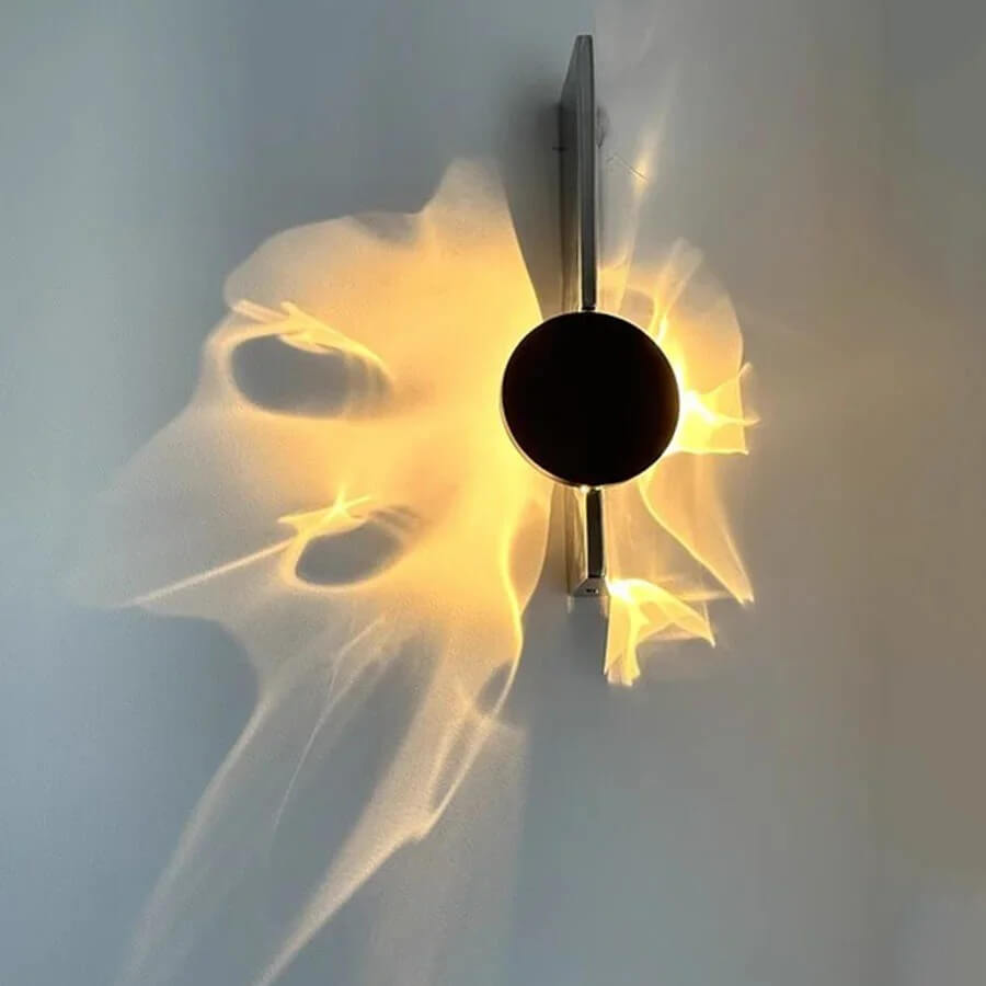 VALI – Applique murale LED moderne en acier inoxydable avec jeu de lumière sculptural pour chambre à coucher, hall d'entrée et salon