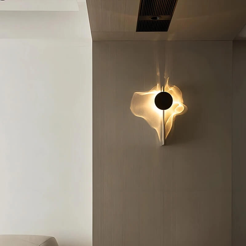 VALI – Applique murale LED moderne en acier inoxydable avec jeu de lumière sculptural pour chambre à coucher, hall d'entrée et salon
