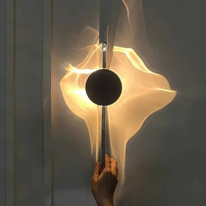 VALI – Applique murale LED moderne en acier inoxydable avec jeu de lumière sculptural pour chambre à coucher, hall d'entrée et salon