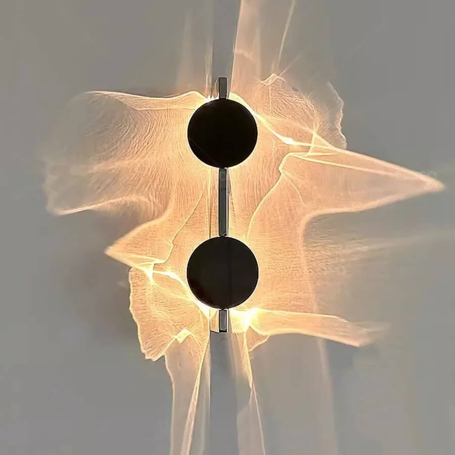 VALI – Applique murale LED moderne en acier inoxydable avec jeu de lumière sculptural pour chambre à coucher, hall d'entrée et salon