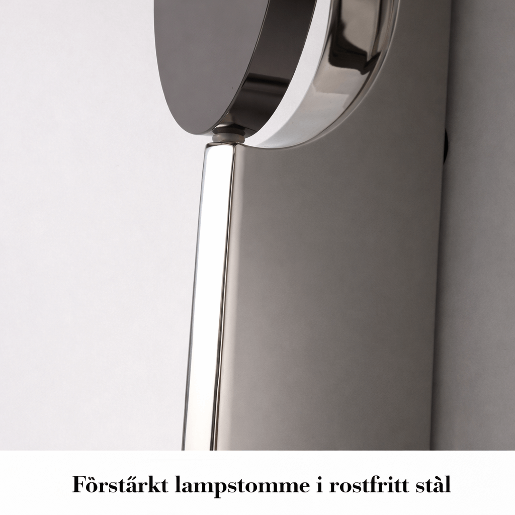 VALI – Applique murale LED moderne en acier inoxydable avec jeu de lumière sculptural pour chambre à coucher, hall d'entrée et salon