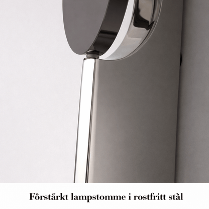 VALI – Applique murale LED moderne en acier inoxydable avec jeu de lumière sculptural pour chambre à coucher, hall d'entrée et salon