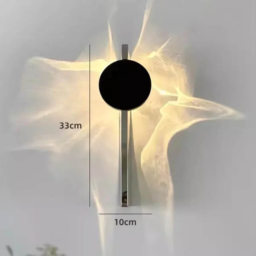 VALI – Applique murale LED moderne en acier inoxydable avec jeu de lumière sculptural pour chambre à coucher, hall d'entrée et salon