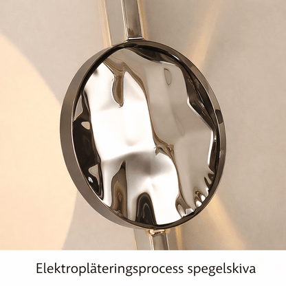 VALI – Applique murale LED moderne en acier inoxydable avec jeu de lumière sculptural pour chambre à coucher, hall d'entrée et salon