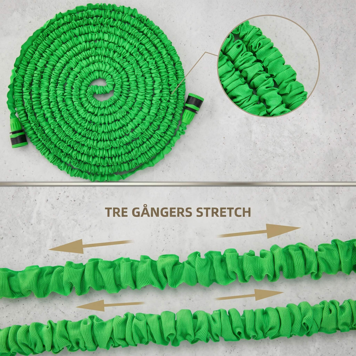 VERNER – Expandable Leak-Proof Garden Hose – Portable Garden Hose With Adjustable Nozzle