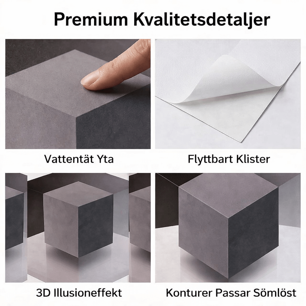 VIGGO – Décoration murale 3D avec illusion d'optique pour les coins dans les pièces modernes
