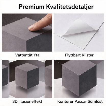 VIGGO – Décoration murale 3D avec illusion d'optique pour les coins dans les pièces modernes