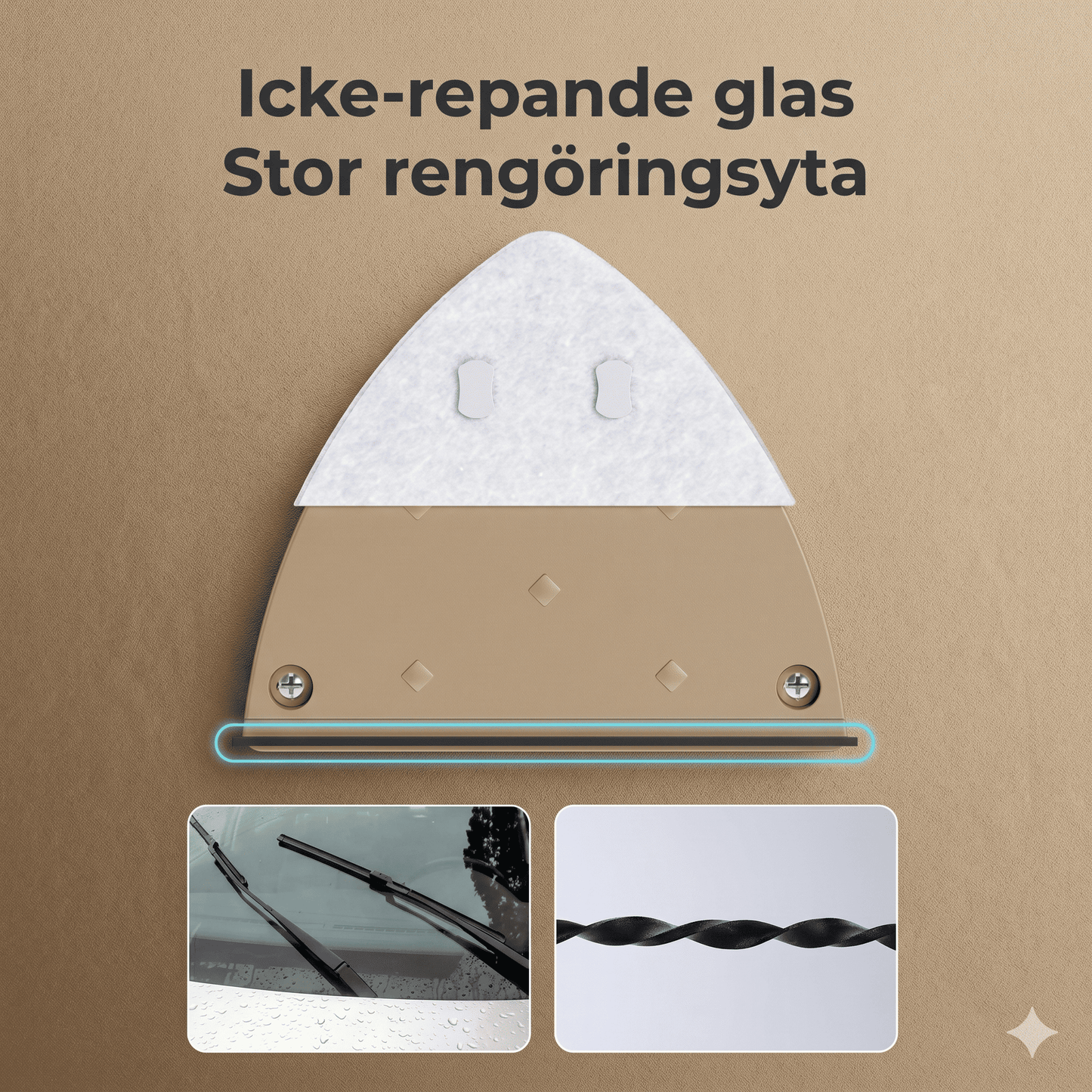 VILHELM – Nettoyeur de vitres magnétique avec réservoir d'eau intégré et raclette double face – Nettoie l'intérieur et l'extérieur simultanément pour des vitres de 3 à 30 mm d'épaisseur