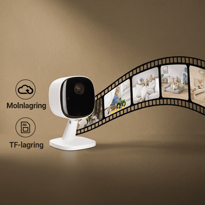 ViewMate - Trådløst WiFi-sikkerhedskamera med 1080P HD, nattilstand og tovejslyd