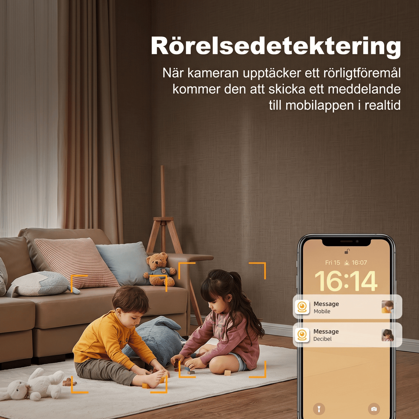 ViewMate - Trådløst WiFi-sikkerhedskamera med 1080P HD, nattilstand og tovejslyd
