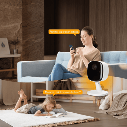 ViewMate - Trådløst WiFi-sikkerhedskamera med 1080P HD, nattilstand og tovejslyd