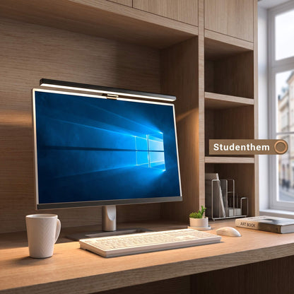 VisionBar – LED-Schreibtischlampe mit einstellbarem Licht und Antireflex für Computerbildschirme