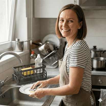 ZANE - Porte-vaisselle multifonctionnel et étagère de rangement pour la cuisine et la salle de bain avec drainage et capacité de charge élevée
