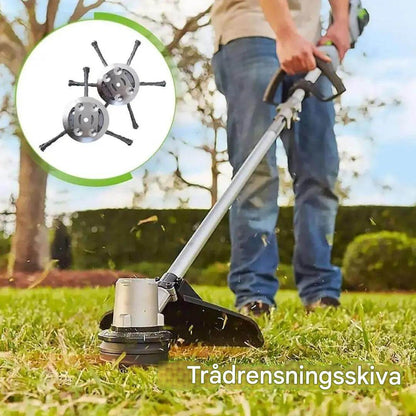 SteelSweep - Tête de brosse universelle en acier pour coupe-herbe
