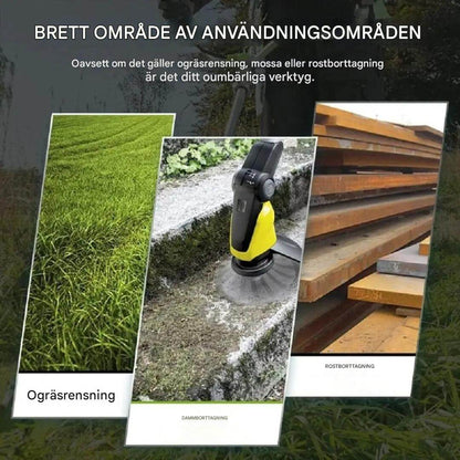 SteelSweep - Tête de brosse universelle en acier pour coupe-herbe