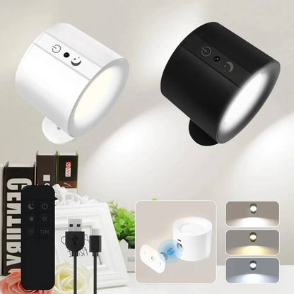 NordGlow – Magnetisk LED Vägglampa med Dubbla Ljuskällor | Flexibel Belysning för Hemmets Alla Hörn
