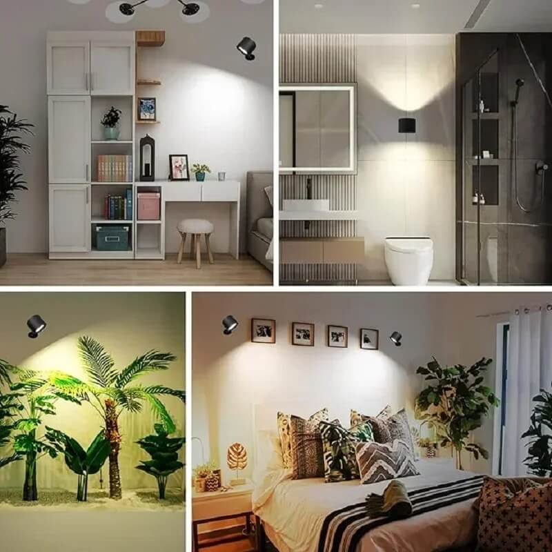 NordGlow – Magnetisk LED Vägglampa med Dubbla Ljuskällor | Flexibel Belysning för Hemmets Alla Hörn